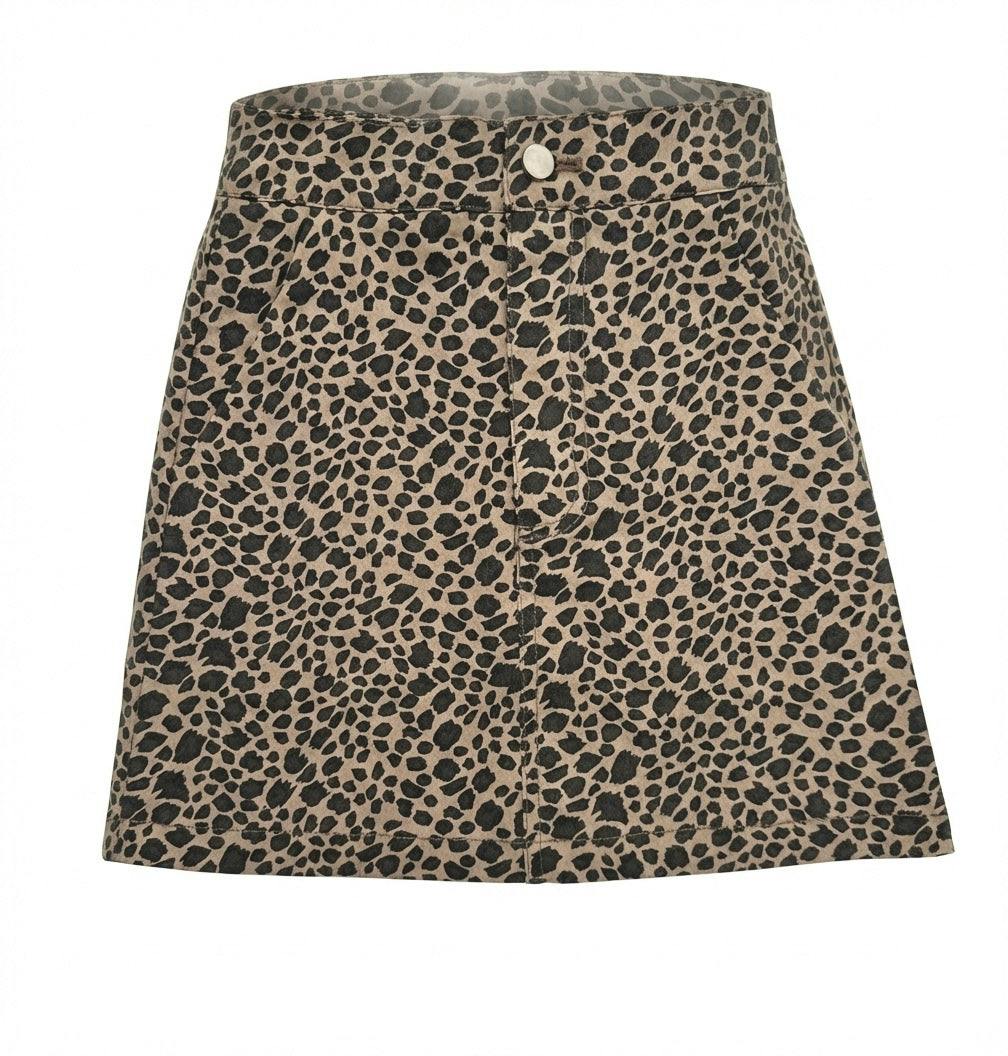 Kate Skirt Tan Leopard
