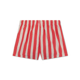Swim Shorts - Beige/Red - Lobster Stripe - Adult