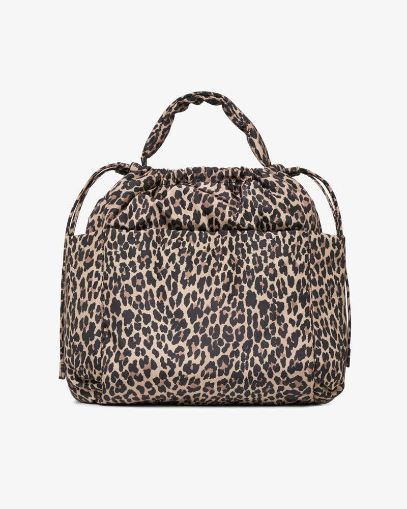 Luna Drawstring Changing Tote Lighter Leopard Print