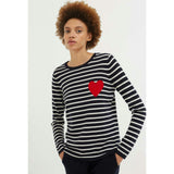 Breton Heart Wool & Cashmere Sweater