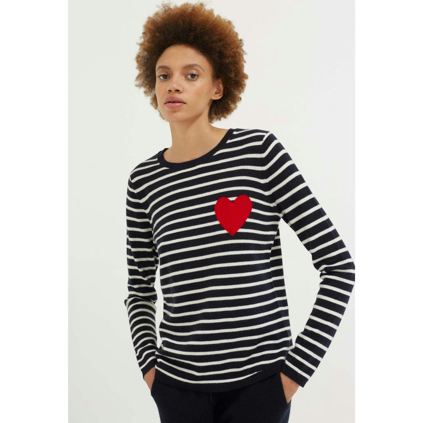 Breton Heart Wool & Cashmere Sweater