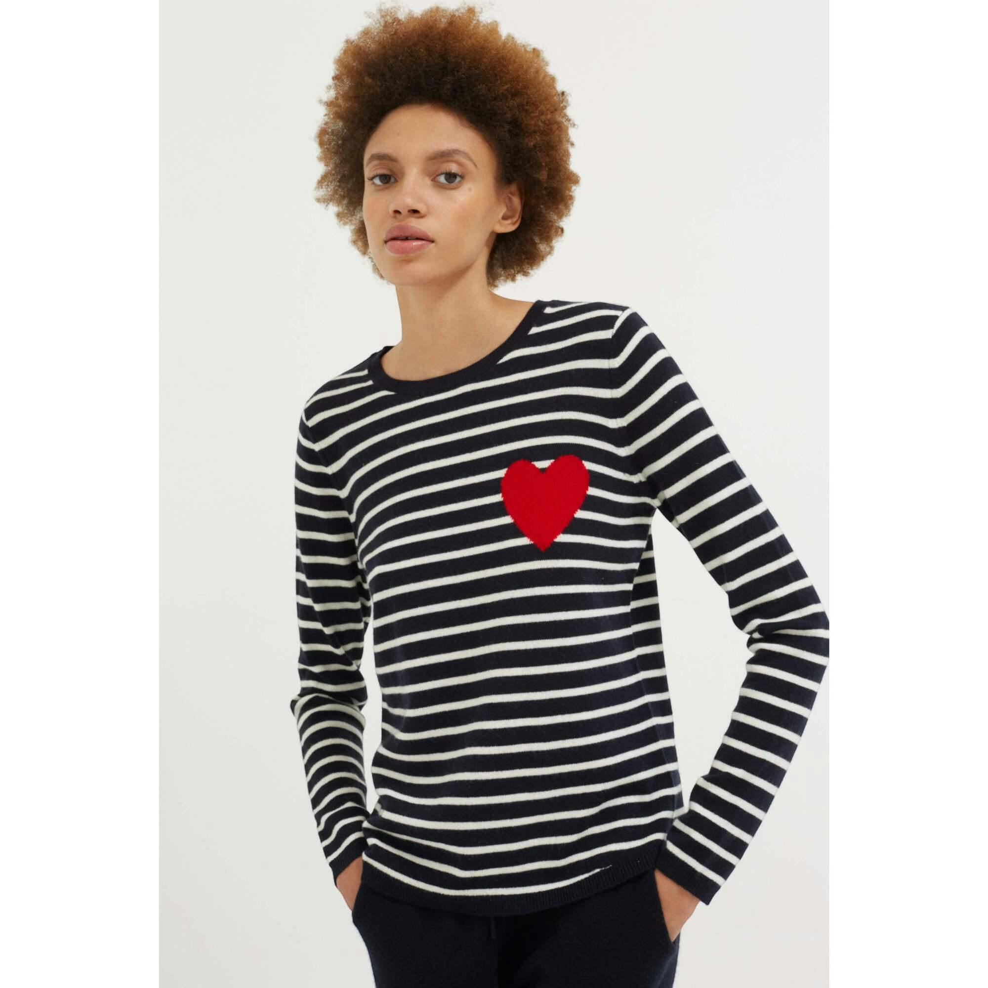 Breton Heart Wool & Cashmere Sweater