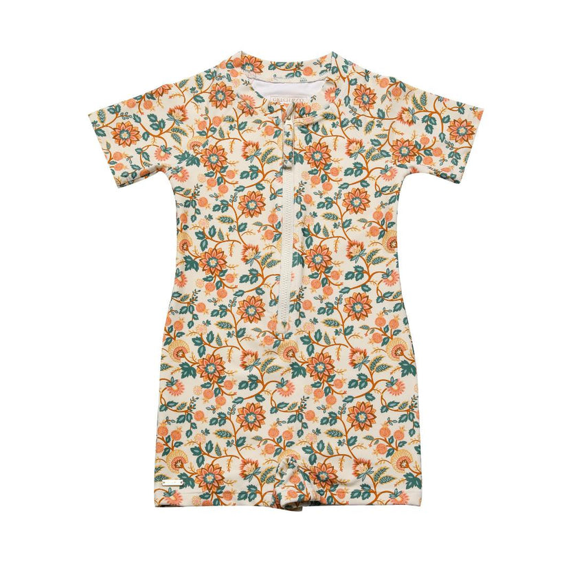 Short Sleeve Rashguard Swimsuit | UPF + Recycled - In Bloom