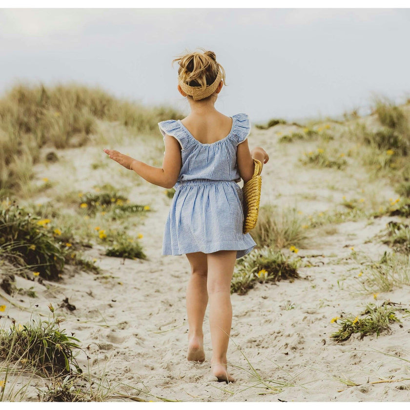 Cornflower Frilled Beach Dress