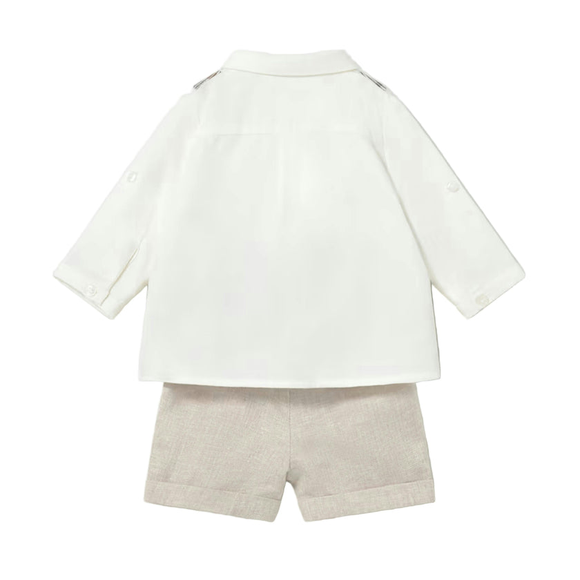 White & Beige Formal Set