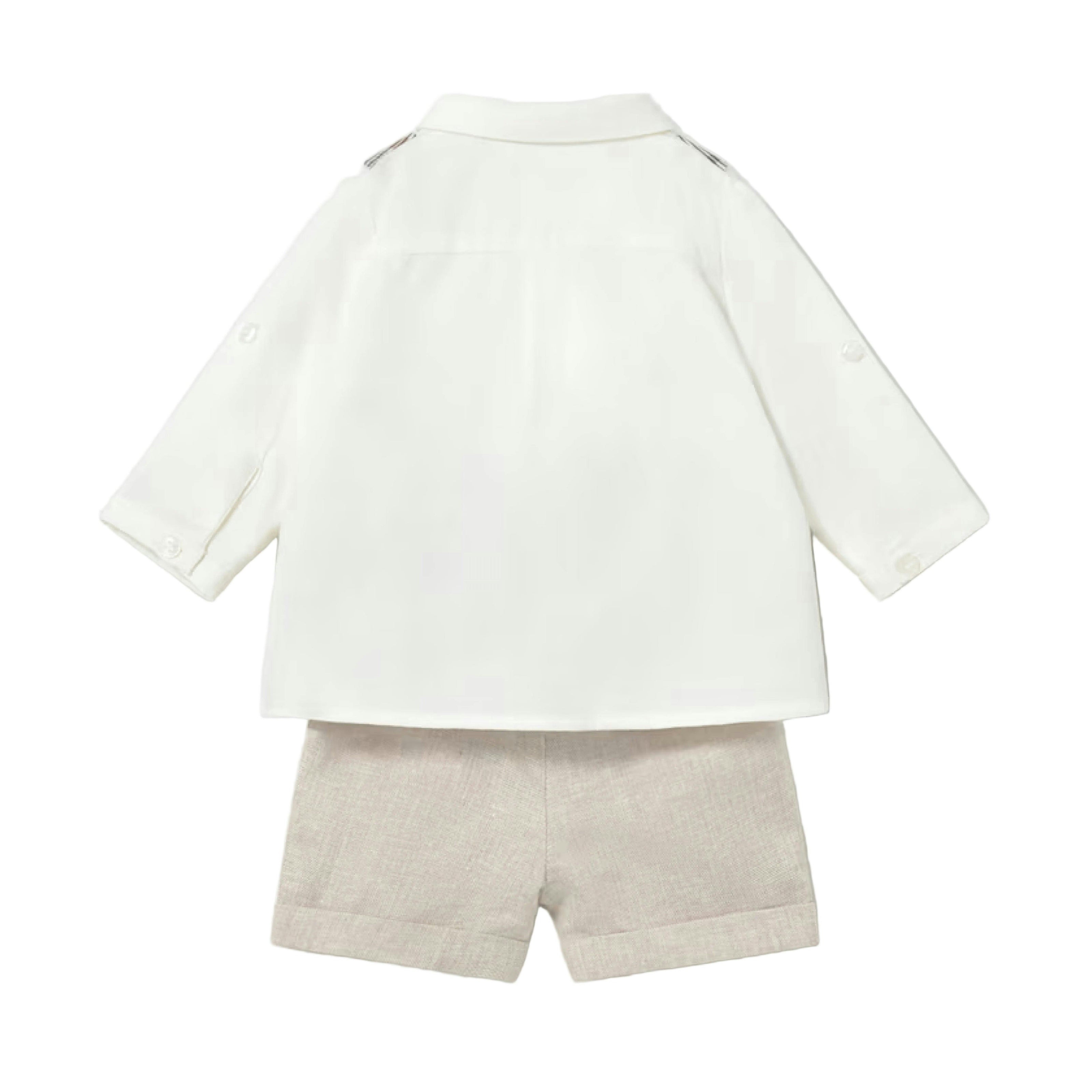 White & Beige Formal Set
