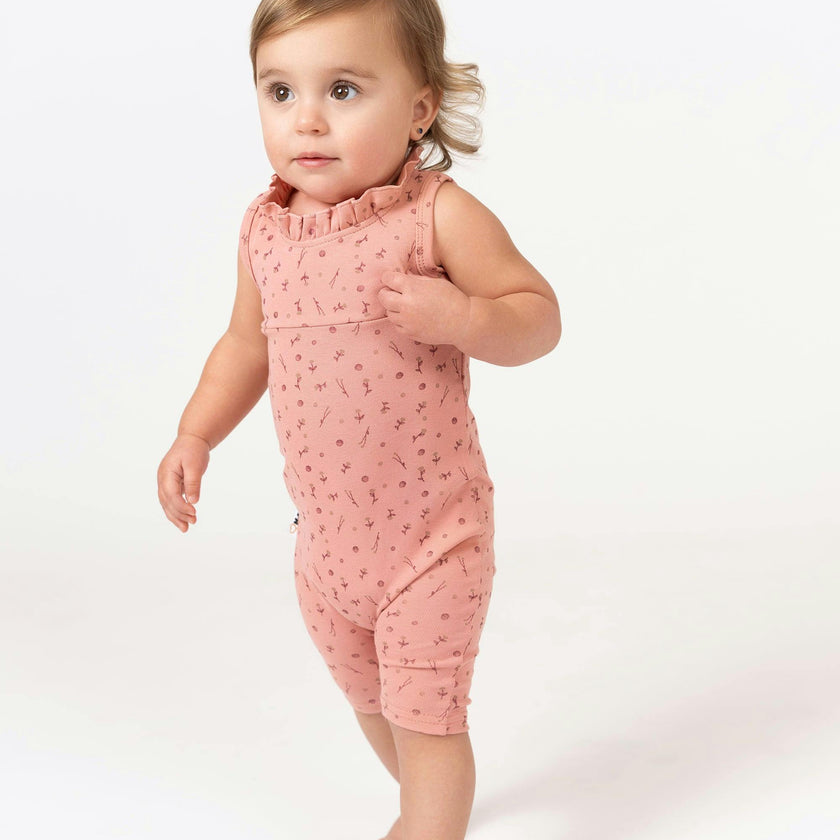 Berry Floral Footie