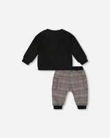 Sweater and Cargo Pants Set with Applique