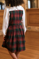 Mini Tawny Dress in Evergreen Plaid