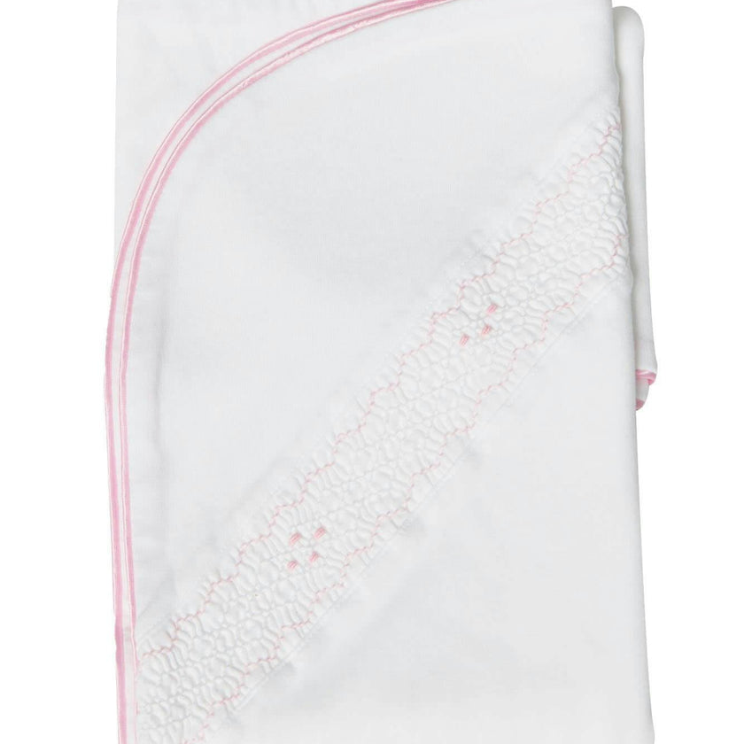Nella Smocked Girl Blanket Pink Smocked