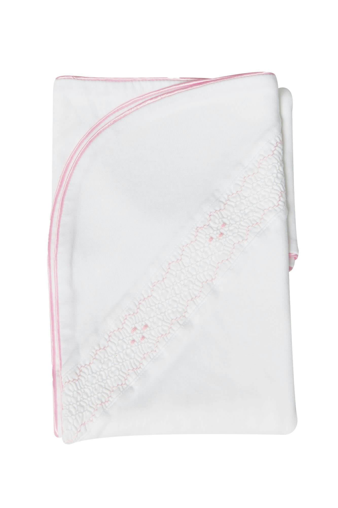Nella Smocked Girl Blanket Pink Smocked