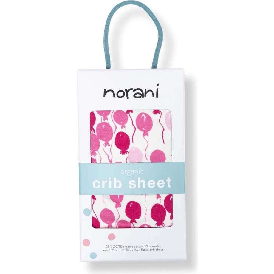 Organic Print Fitted Crib Sheet