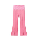 Tween Ponte Hoodie & Flare Leggings Set | Bubblegum Pink
