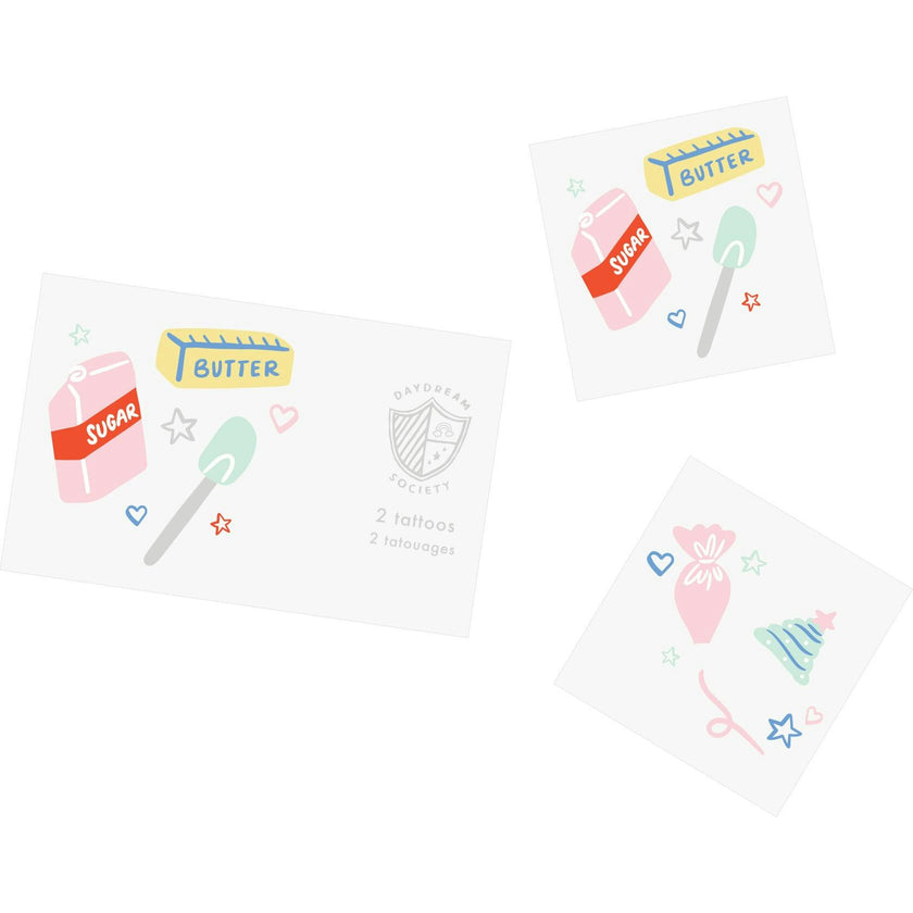 Baking Spirits Bright Baking Temporary Tattoos