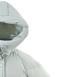 Blue Heart-Quilted Puffer Jacket
