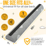 Sleepah Bed Rail for Toddlers Memory Foam Bed Bumper Guard w Dual Non-Slip Pads (Top & Bottom) Bed Rail is Waterproof Washable Soft Removable Cover (1 Pack)