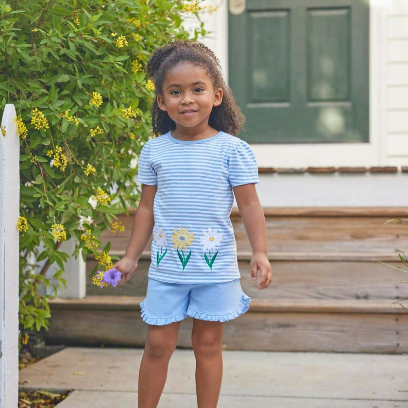 Tulip Knit Short - Light Blue