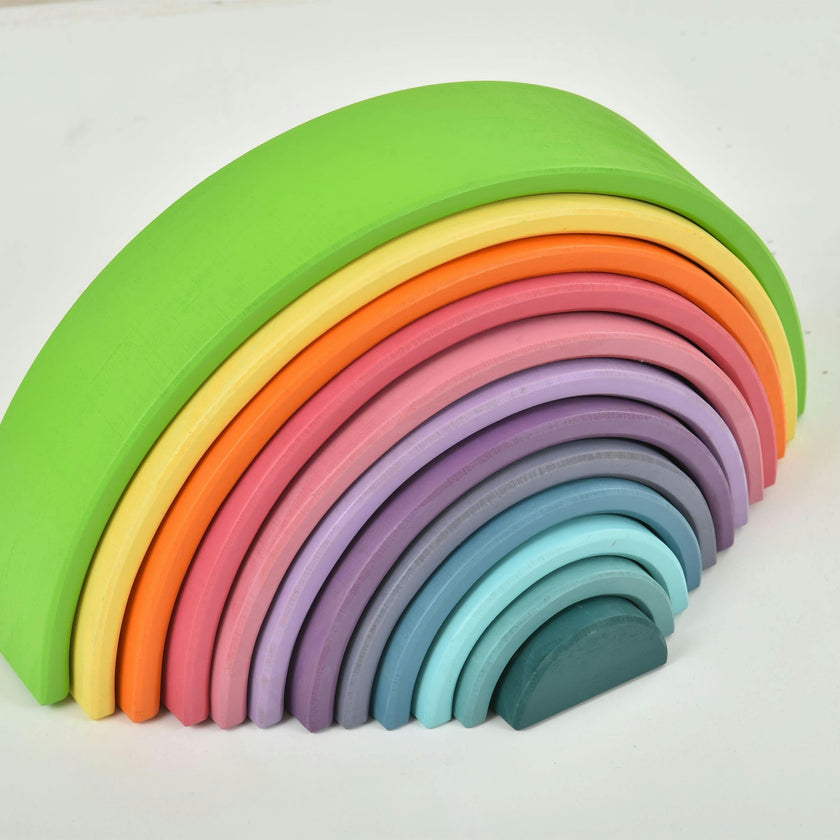 Avenlur Wooden Rainbow Stacker Blocks