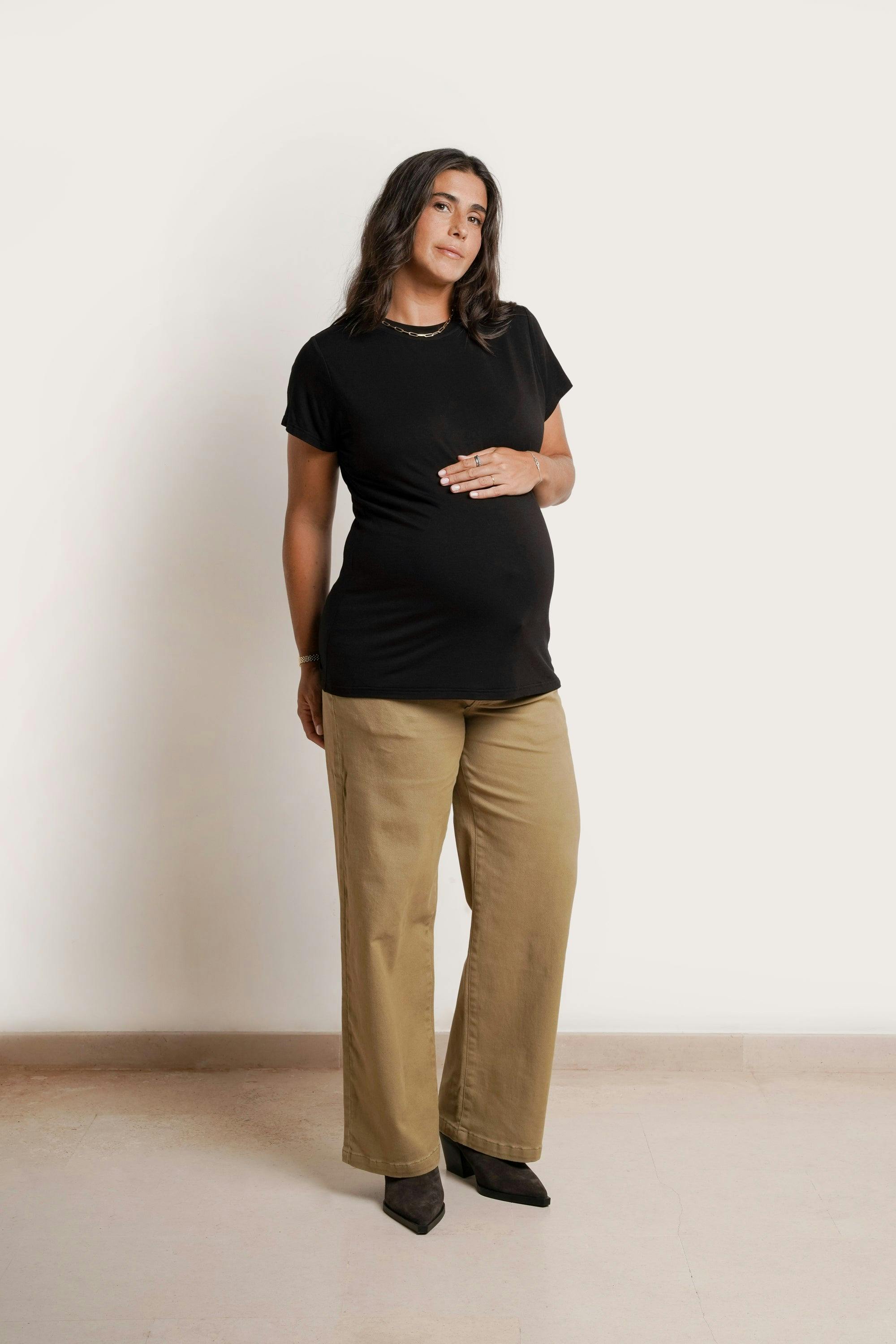 Slouch Under-Bump Relaxed Boyfriend Maternity Jeans