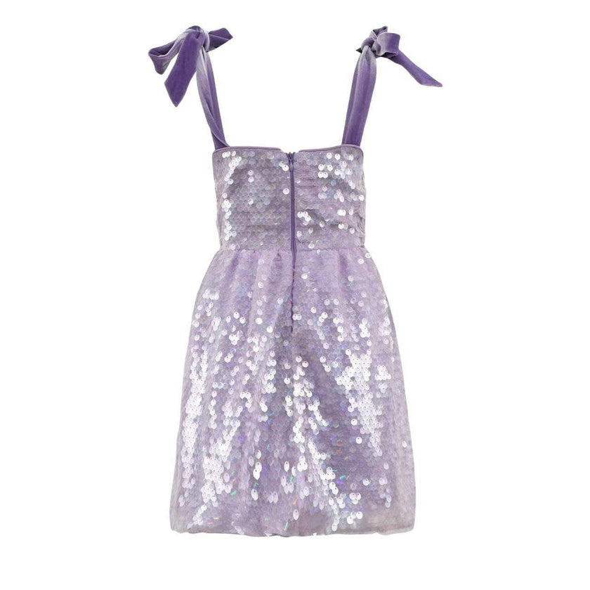 Lavender Daisy Sequin Dress