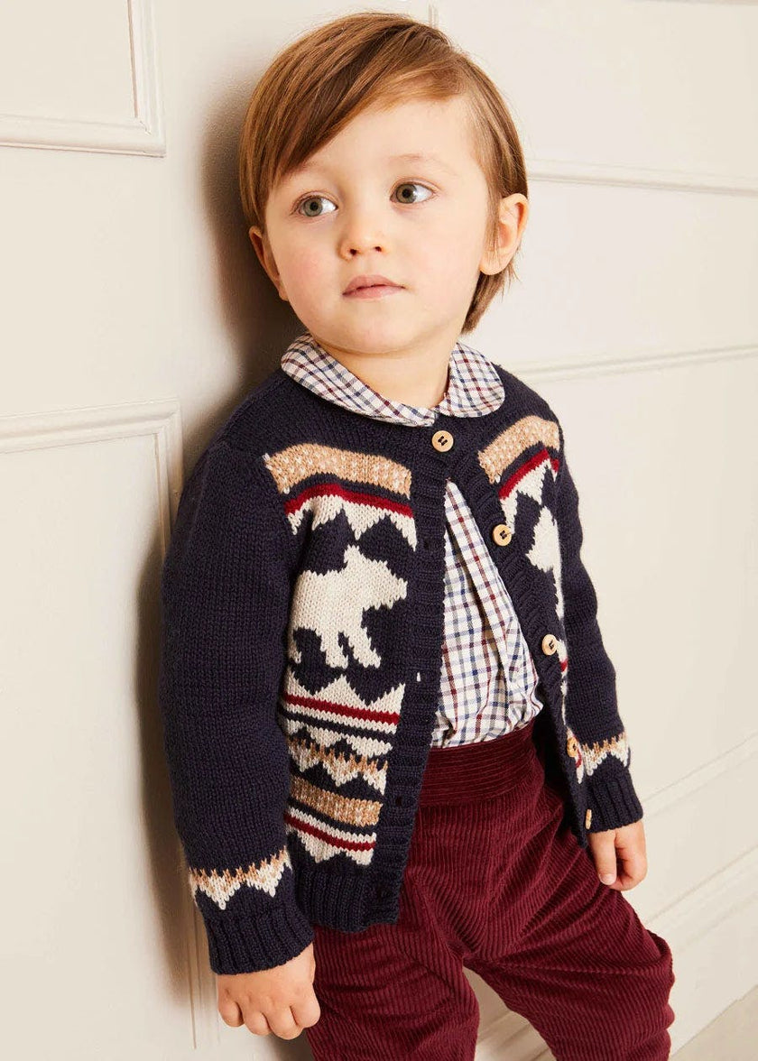 Corduroy Trousers in Burgundy (18mths-5yrs)