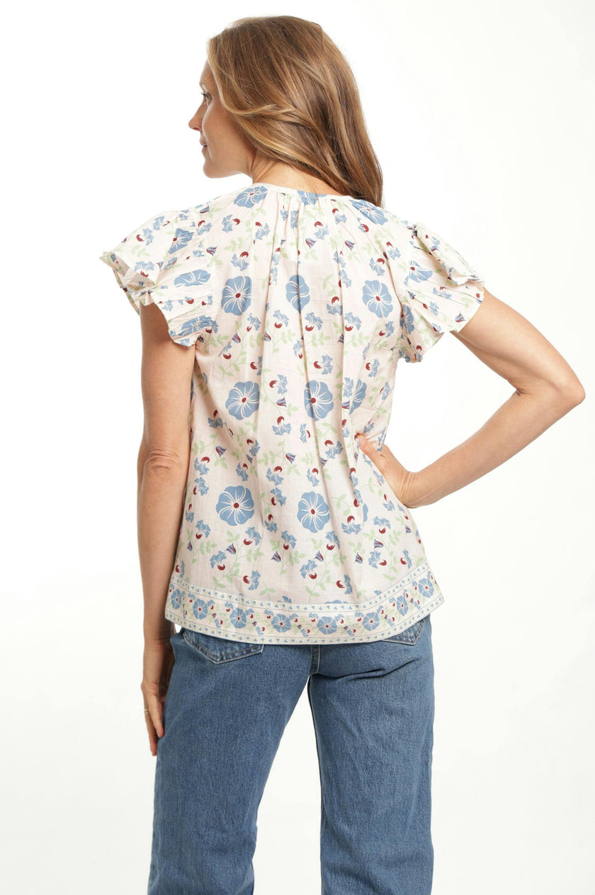 Marion Top in Pastel Cream