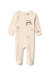 Princess Print Ribbed Snap Front Romper