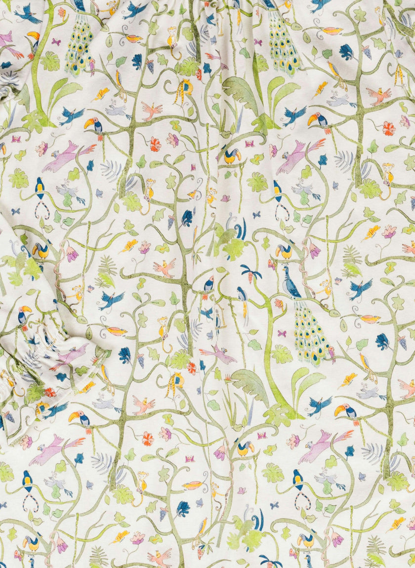 Sunday Morning Lounge Dress - Tropical Garden