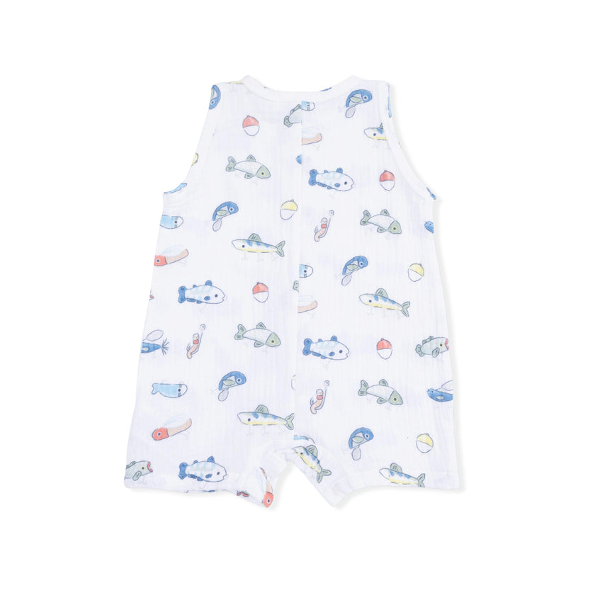 Fishing Lures - Sleeveless Shortie Romper