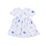 Floral Pickleball - Twirly Dress with Cartwheel Short