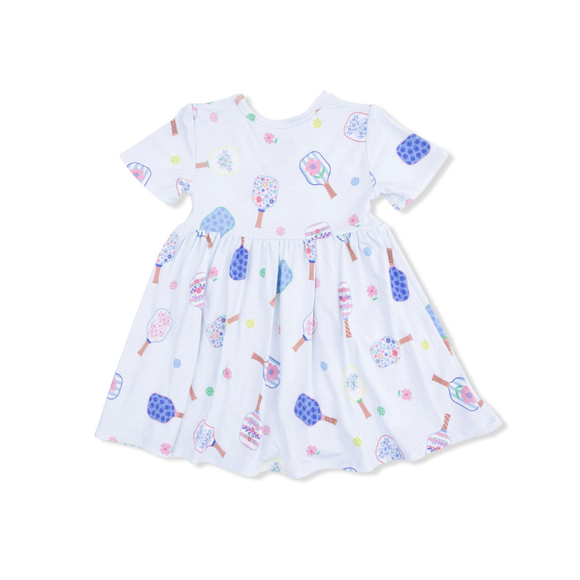 Floral Pickleball - Twirly Dress with Cartwheel Short