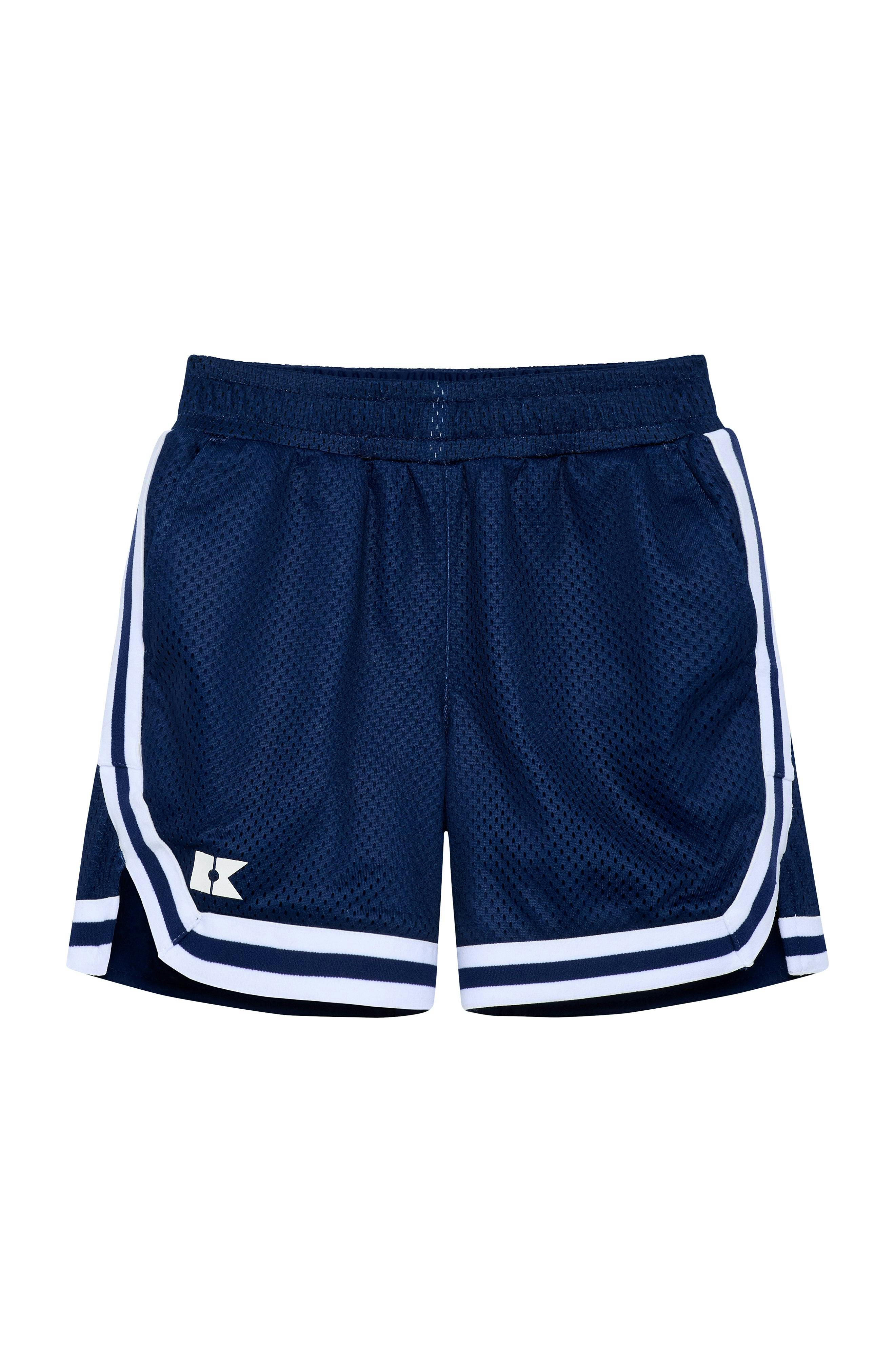 navy basketball short