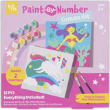 Little Yellow Bicycle: & Mermaid Paint-By-Number Canvas Kit