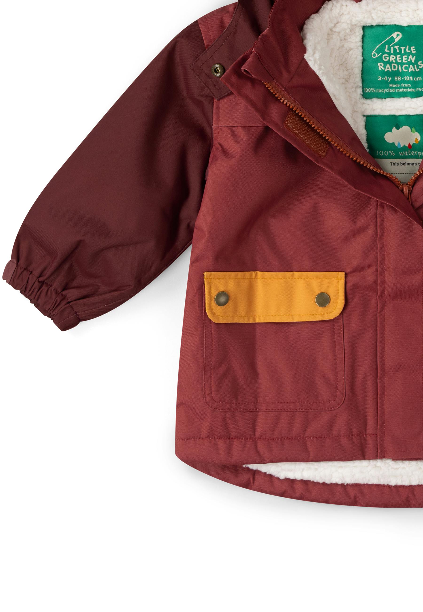 Berry Recycled Waterproof Winter Coat, Purple