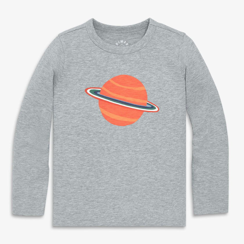 Kids long sleeve saturn tee