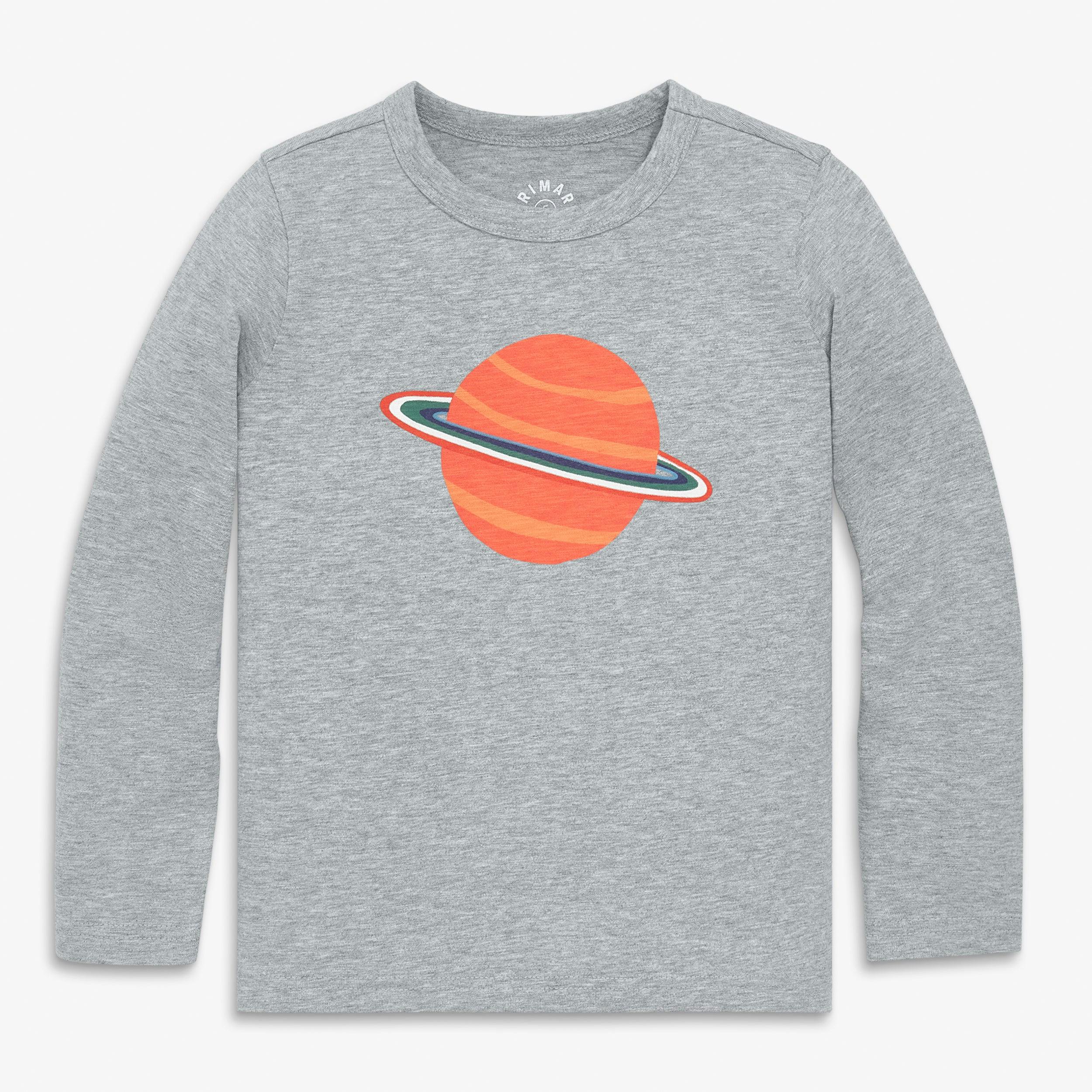 Kids long sleeve saturn tee