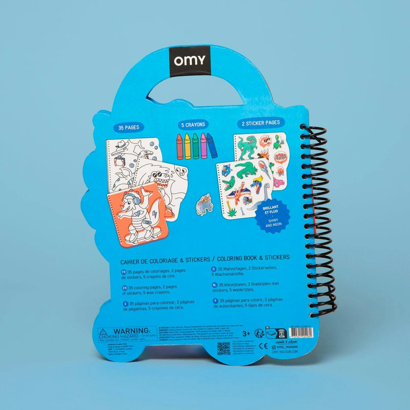 Dino - Super Coloring & Stickers Book