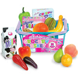 Sophia's 14-Piece Grocery Basket Food Set for 18'' Dolls, Multi