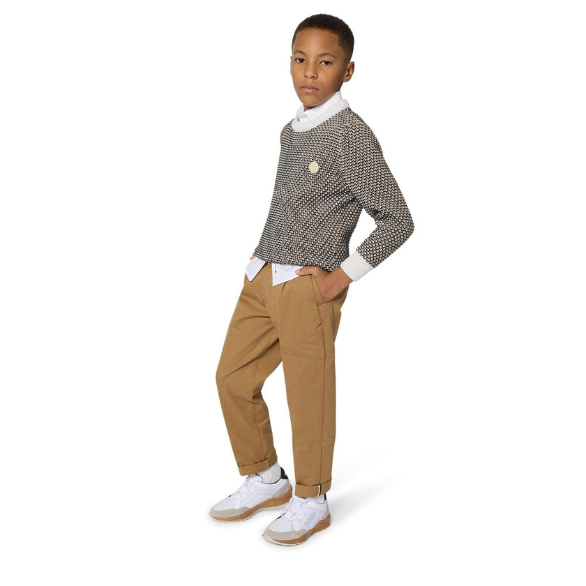 Sweater With Embroidered Logo