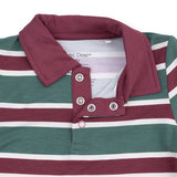 Rugby Stripe Green - Long Sleeve Polo and Jogger