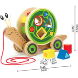 Snail Walk-A-Long Pull Toy with Ss