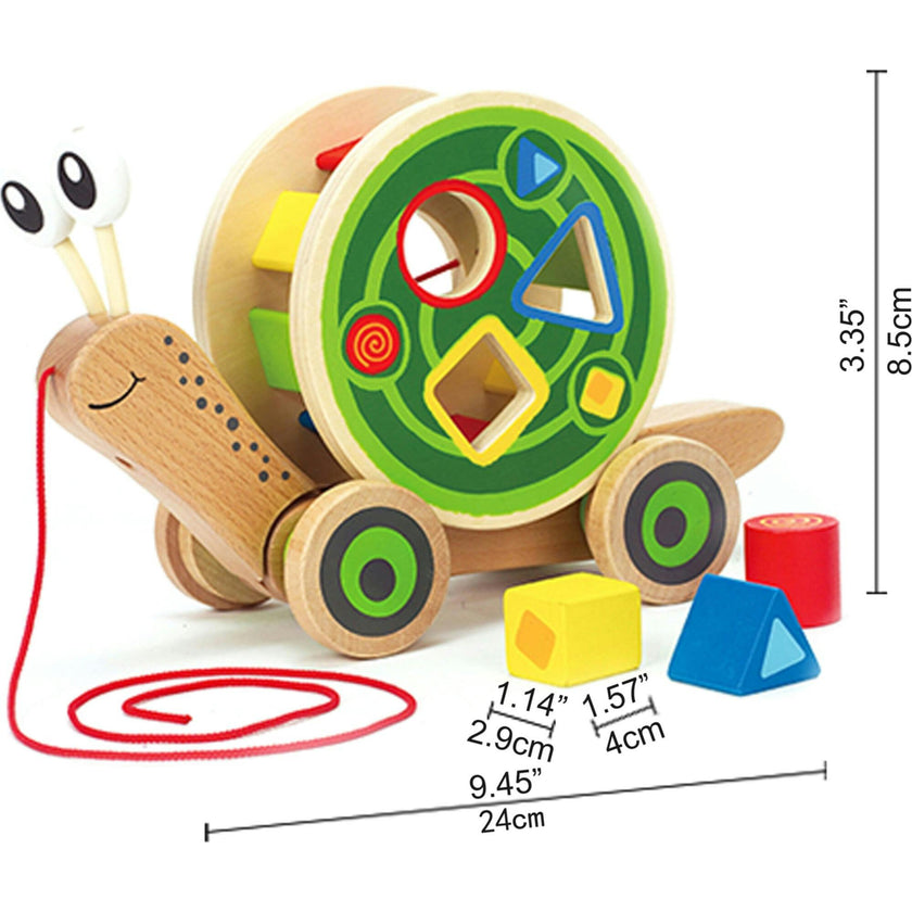 Snail Walk-A-Long Pull Toy with Ss