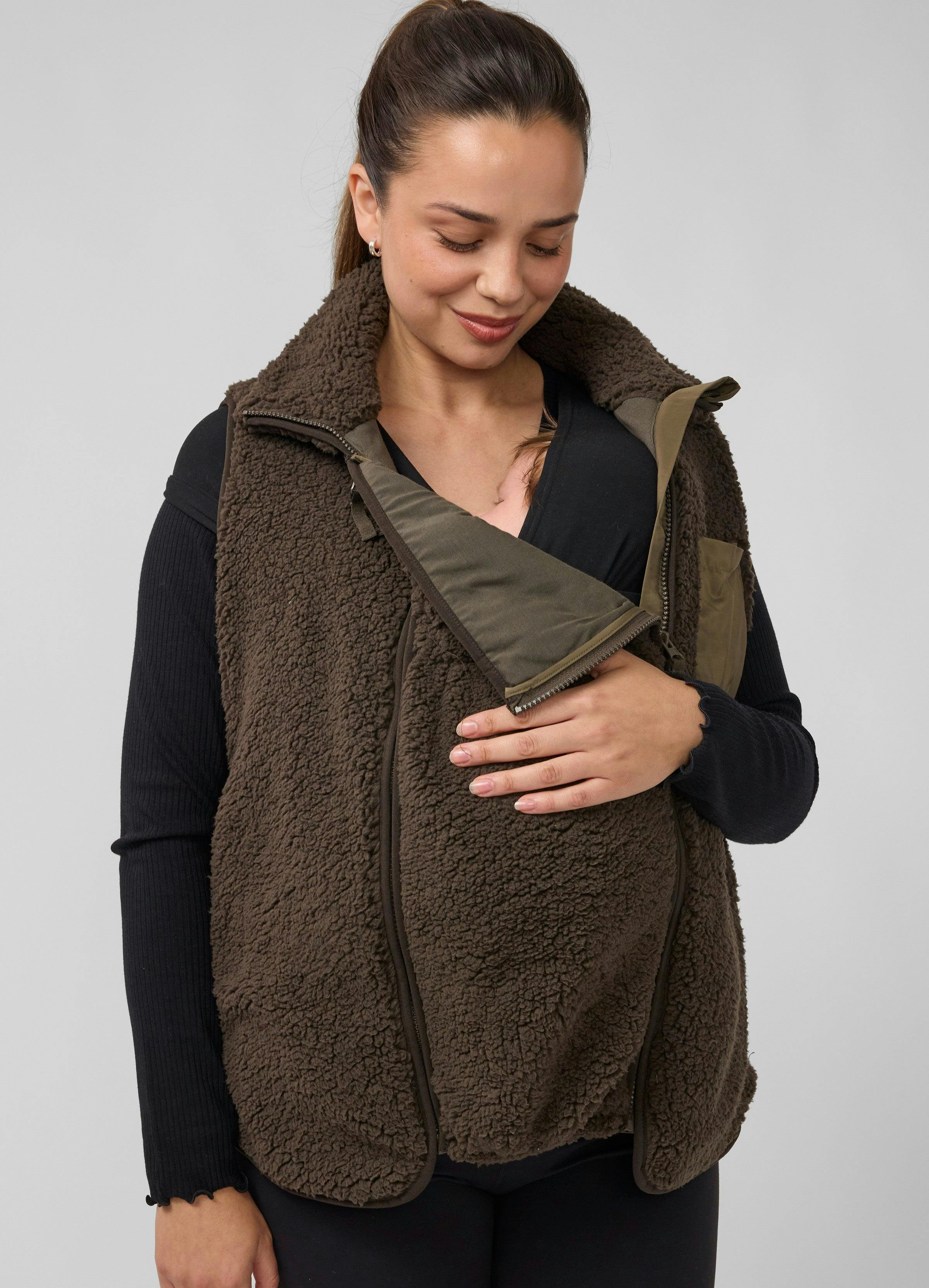 Sherpa Maternity Vest with Baby Carrier Insert