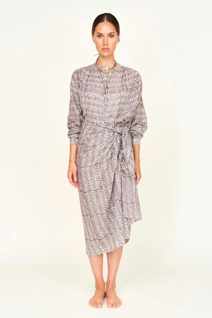 Florence Blouse in Grappa Minnow