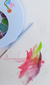 Art Party Watercolor Palette and Brush
