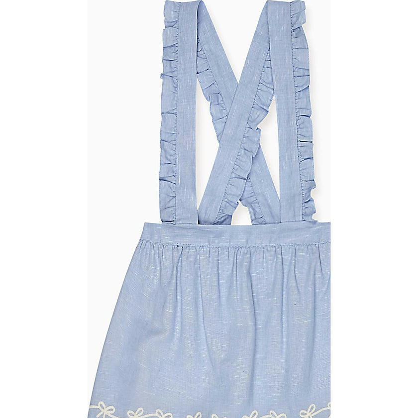 Nicky Hilton x La Coqueta Blue Whitney Girl Pinafore Skirt