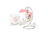 Girls First Christmas Snowman Glass Ornament with Stand