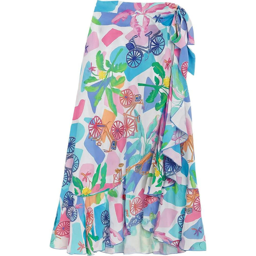 Women's Wrap Skirt - Puerto Viejo Print