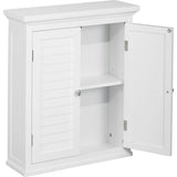 Glancy Wooden Wall Cabinet with Shutter Doors