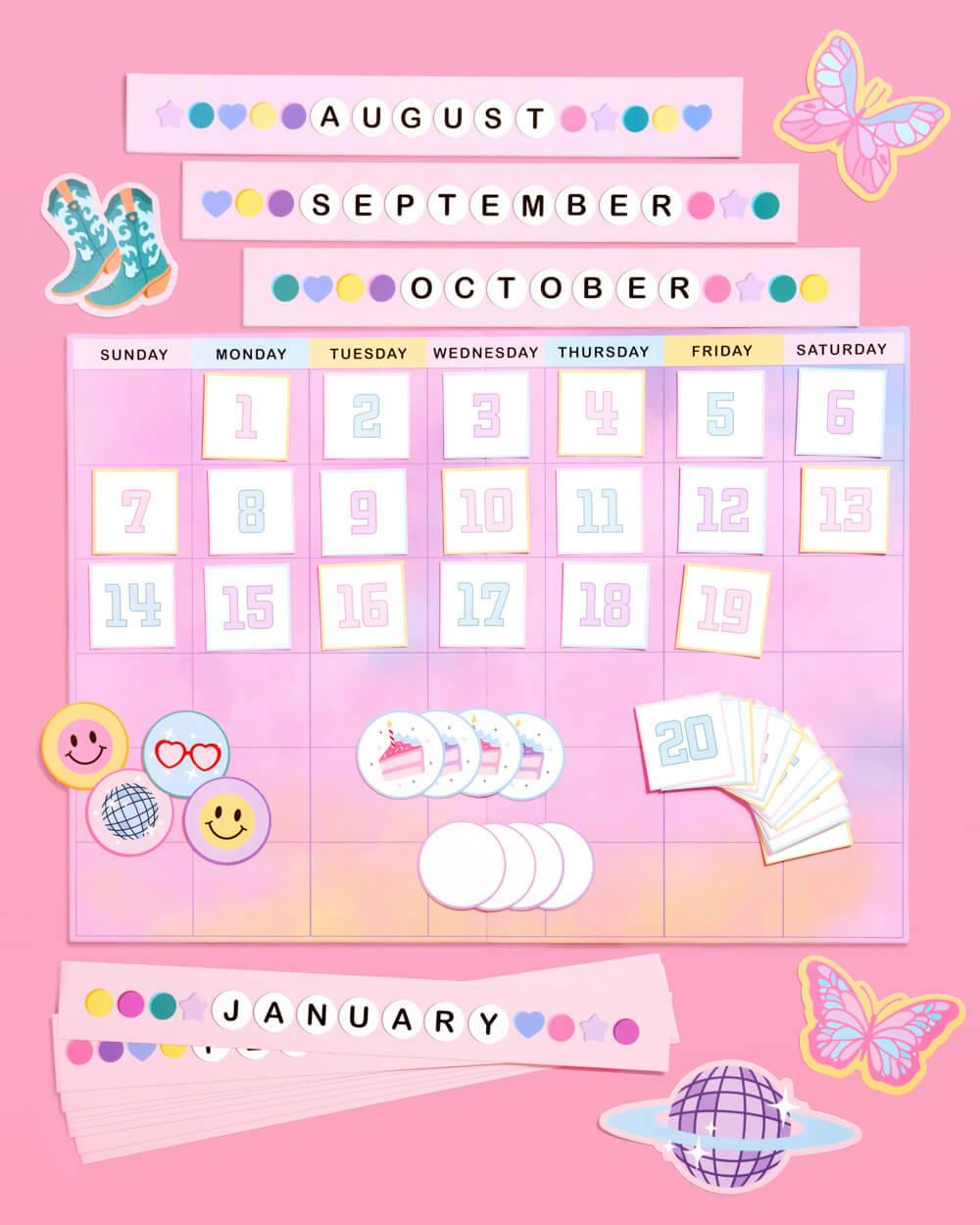 Eras Calendar Set - 79pc calendar set